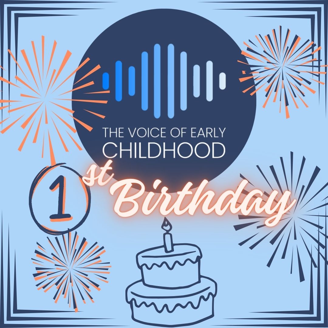 1 YEAR ANNIVERSARY! 🥳 To mark TVOEC's 1 year anniversary we have a very special podcast episode for you all 🙌🏽 💫 TVOEC 1 year anniversary edition 💫 Watch or listen: l8r.it/LZwA #TVOEC #TheVoiceOfEarlyChildhood #EarlyChildhood #EarlyYears #Podcast #EYFS