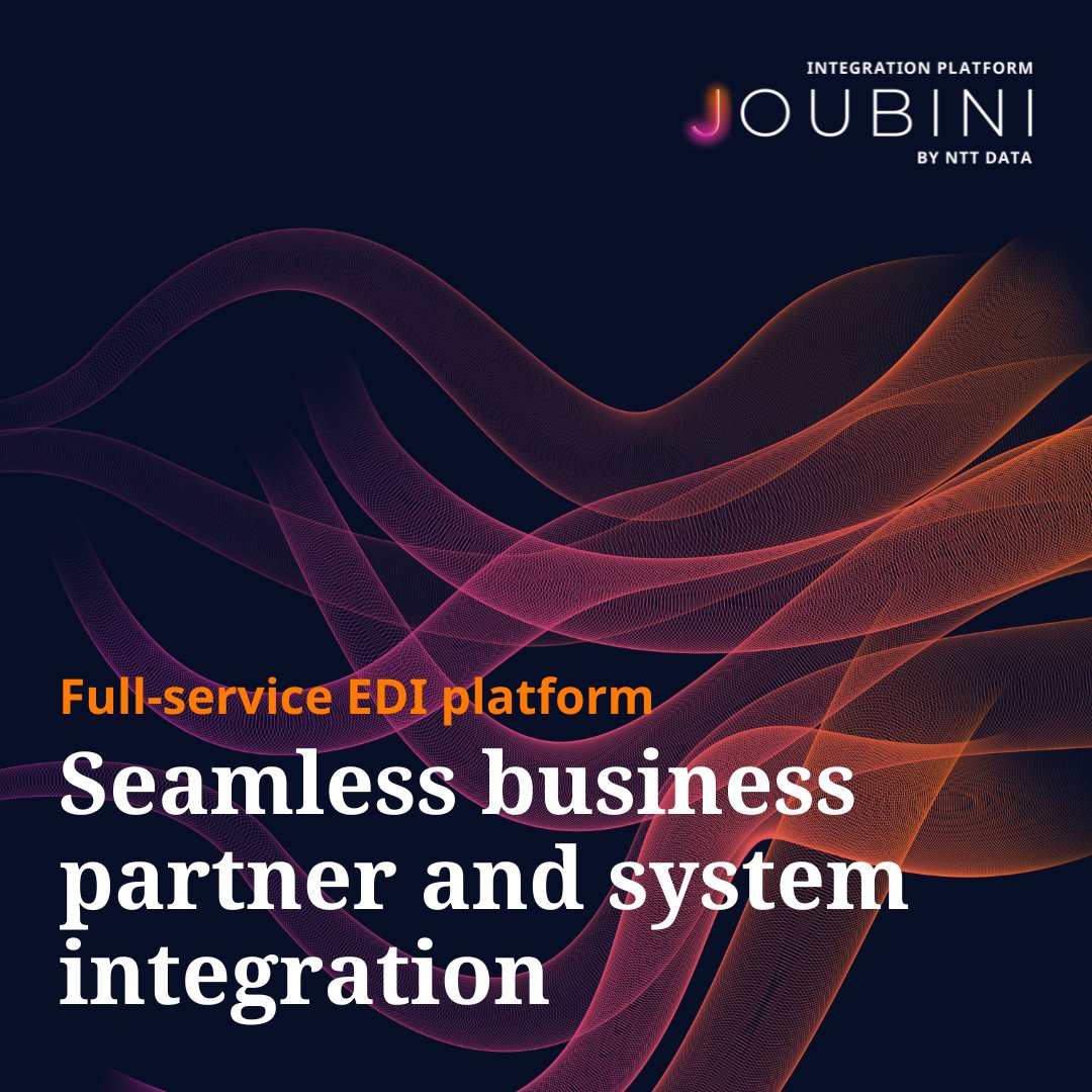 EDI made easy – with the integration platform JOUBINI by NTT DATA. 🐙 The state-of-the-art, cloud-based platform integrates business processes of existing and new business partners, systems or public authorities into your current IT system. 👉 nttd.link/bdoCN