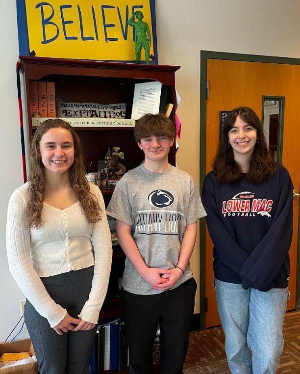 Three of our Stinger students competed in the PSPA State Journalism Finals at Penn State, and all did really well! Carina McCallum got 5th place for Editorial Writing, Lauren Riazzi got 3rd place for Yearbook Sports Writing, and Gabe Meyers got FIRST PLACE in Feature Writing!