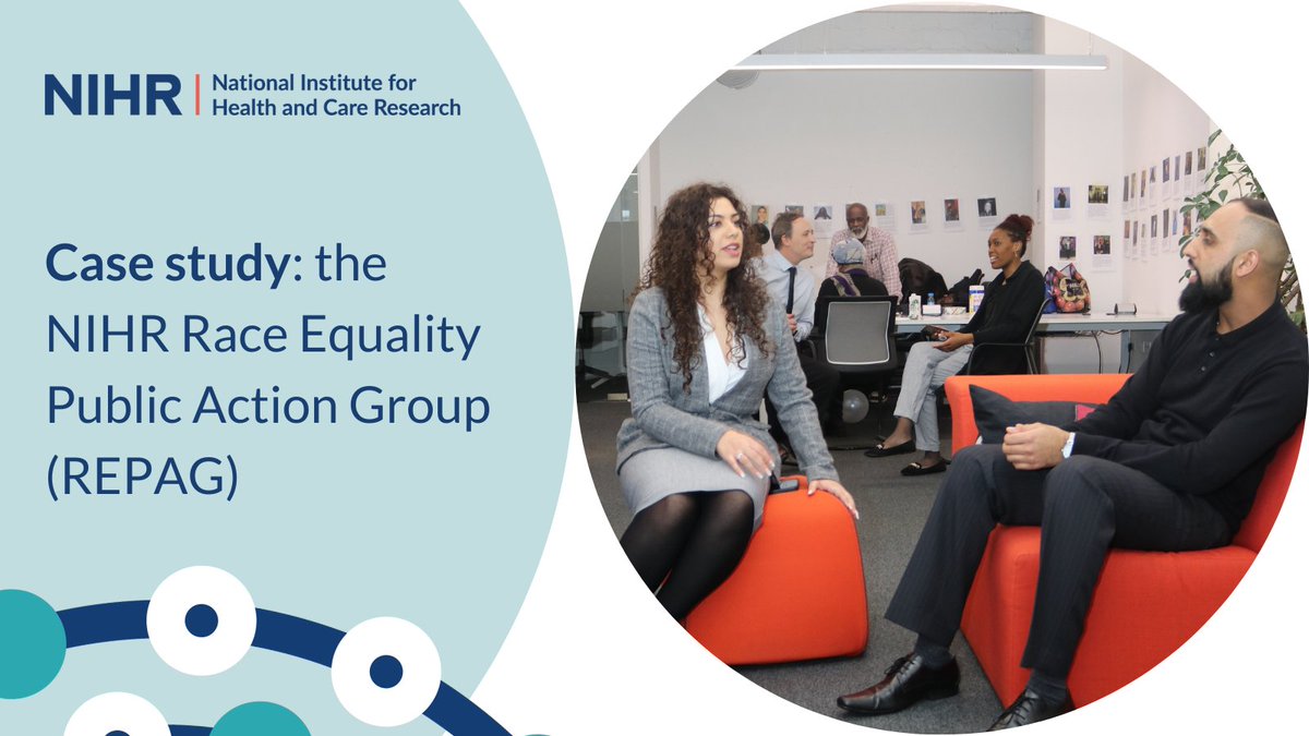 “ [...] the REPAG initiative is an extremely strong example of how communities can impact improvements within the race equality and health research sphere.” Discover more about the NIHR Race Equality Public Action Group (REPAG) in this case study: learningforinvolvement.org.uk/content/resour…