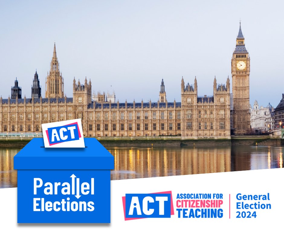 The 2024 General Election in your classroom! ️ Students form parties, run campaigns, & analyse results. Get involved in ACT’s Parallel Elections Project. #DemocracyInAction #Citizenship #GE2024 ➡️bit.ly/49GvlP