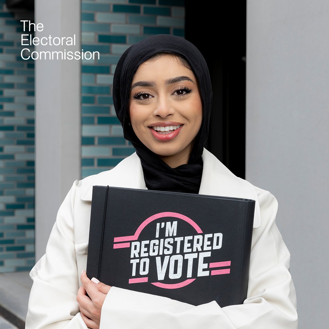 Only 1⃣ week left to register to vote ⏰ The deadline for the May #elections is midnight on Tuesday 16 April. 🖊️Register now and have your say: gov.uk/registertovote