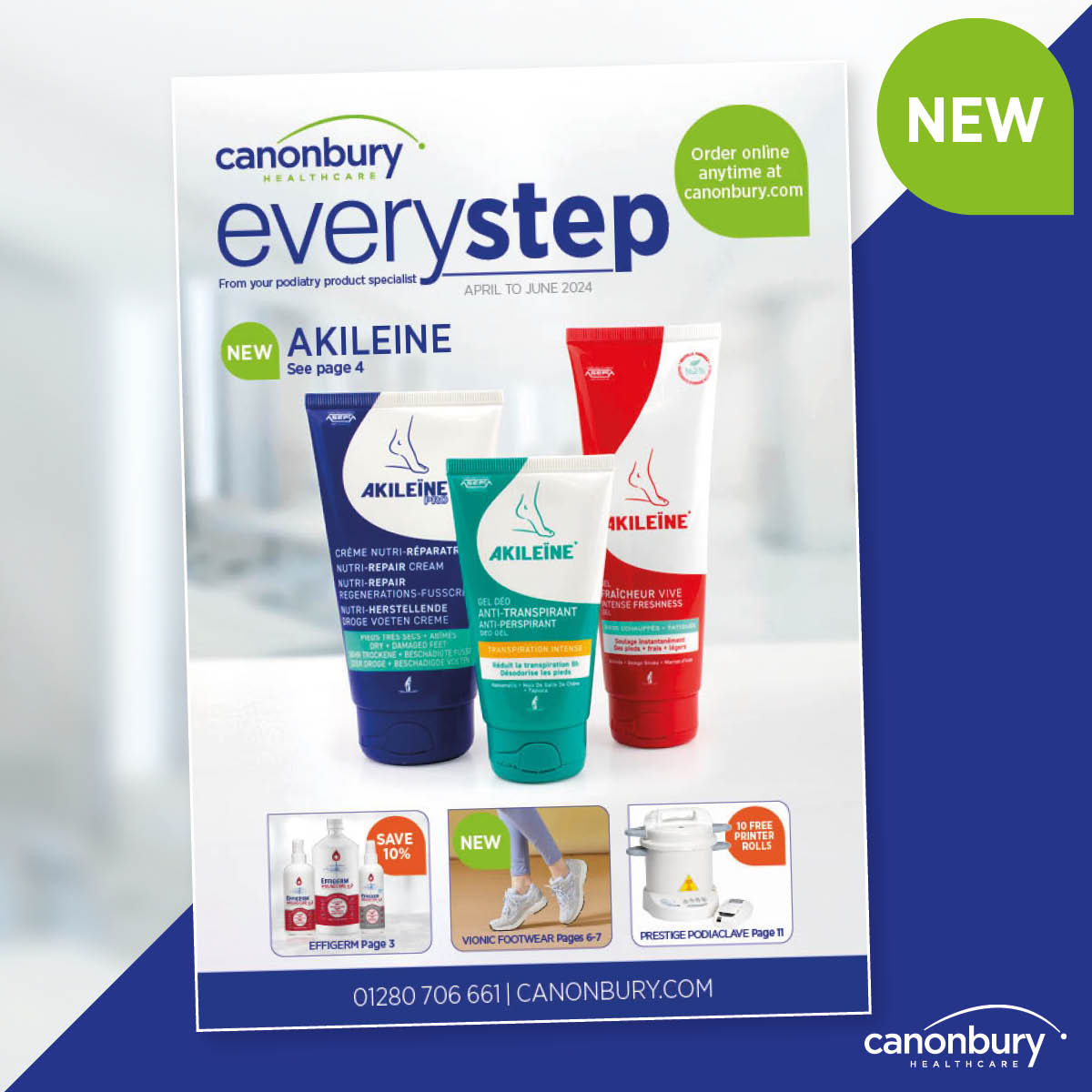 Packed with offers and information for practitioners, the latest edition of EveryStep has landed! 
Save on Effigerm Woundcare, Lukas Caps and more with our specially selected offers – plus FREE DELIVERY on all orders over £75!
Read now ➡️ rb.gy/k0fx8t