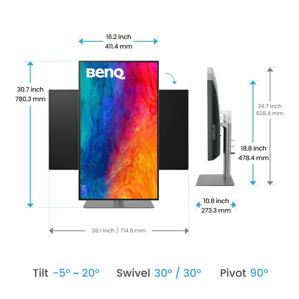 BenQ PD3225U 32-inch 4K designer monitor launched in India
🖥️ Designed specifically for Mac users and creative work
🎨 Comes with AQCOLOR technology and wide color gamut coverage
🔲 Deep blacks enabled by IPS Black technology
💻 Seamless connectivity with Thunderbolt 3, M-Book