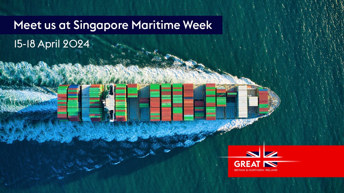 Meet us at Singapore Maritime Week! We will be available to discuss the UK Maritime Offer and the support we can offer those wishing to do business in or with the United Kingdom. If you would like to arrange a meeting, please visit: ukshippingconcierge.co.uk/contact #SMW #Shipping