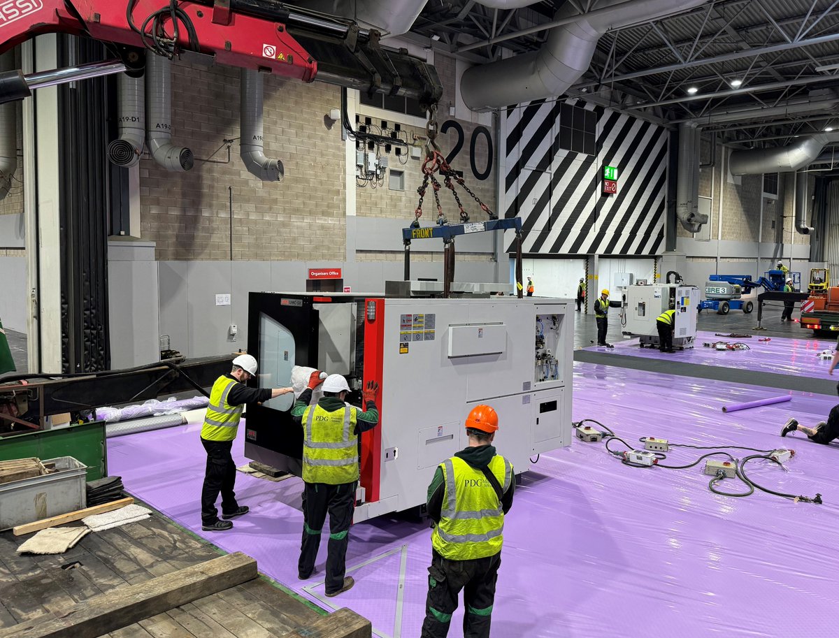 xyzmachinetools's tweet image. The first 5 of our 19 machines are down at the NEC as preparations are well under way for MACH 2024!

The show is running from Monday 15th– Friday 19th April, so make sure you come and see us on our main stand 20-140 .

#xyzmachinetools #mach2024 #machinetools
