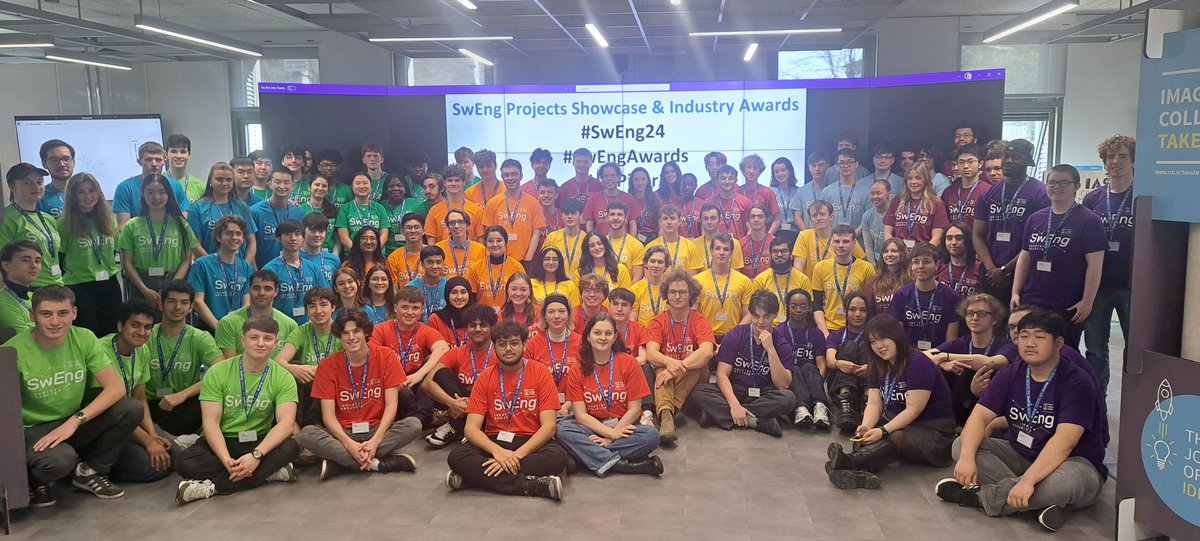 SwEng Projects Showcase & Awards have officially kicked off!!! Each group will present before the judges who will pick the overall winner! #SwEng2024