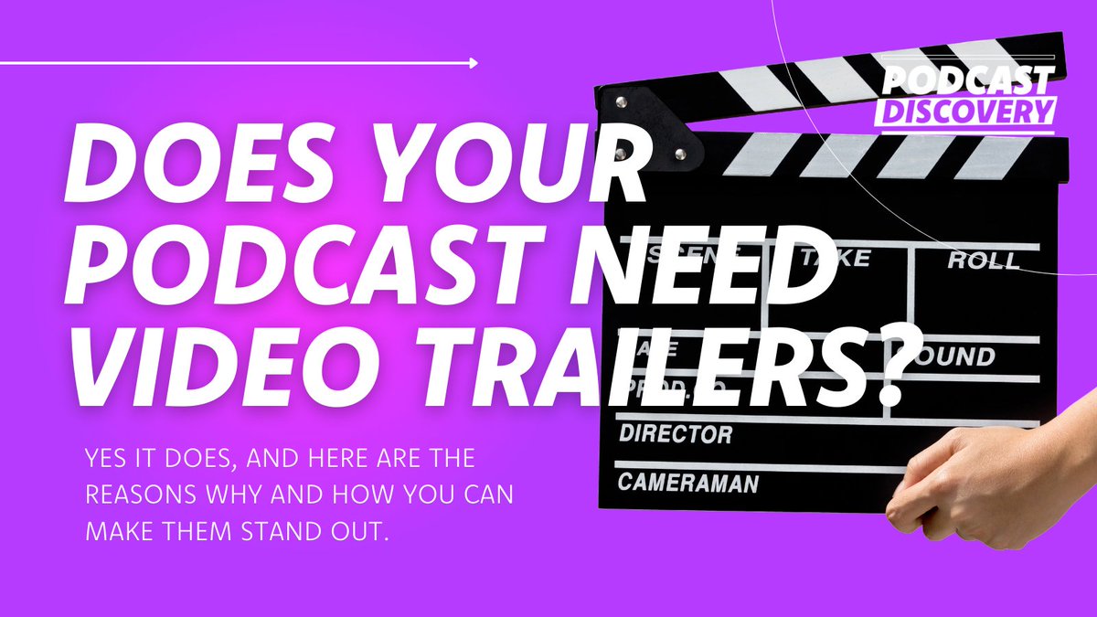 Video trailers for podcasts are in. 💫 By using a trailer, a viewer sees 4-5 of the podcast’s best bits, which gives you a higher chance of striking on a point they’re passionate about or interested in. Start making your trailers with our easy guide: podcastdiscovery.com/2024/04/08/doe…