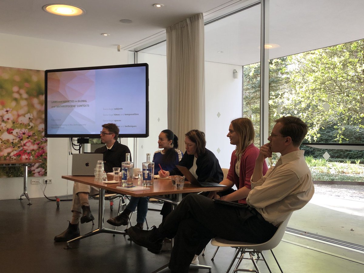 Day 2 of the Constitutionalizing in the Anthropocene Research Week @TilburgLaw . Fantastic first panel discussion on subjectivity in socio-legal research. With @_Laura_Mai @LindgrenTim @ConnalParsley @meagoodwin and Sophie Chao!