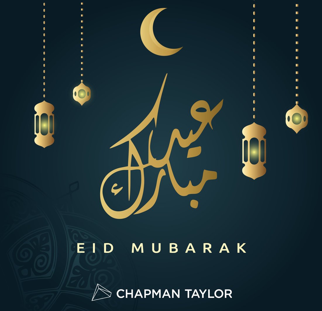 Eid Mubarak to all those who are celebrating the end of Ramadan from everyone here at Chapman Taylor #eidmubarak #eidalfitr #eid
