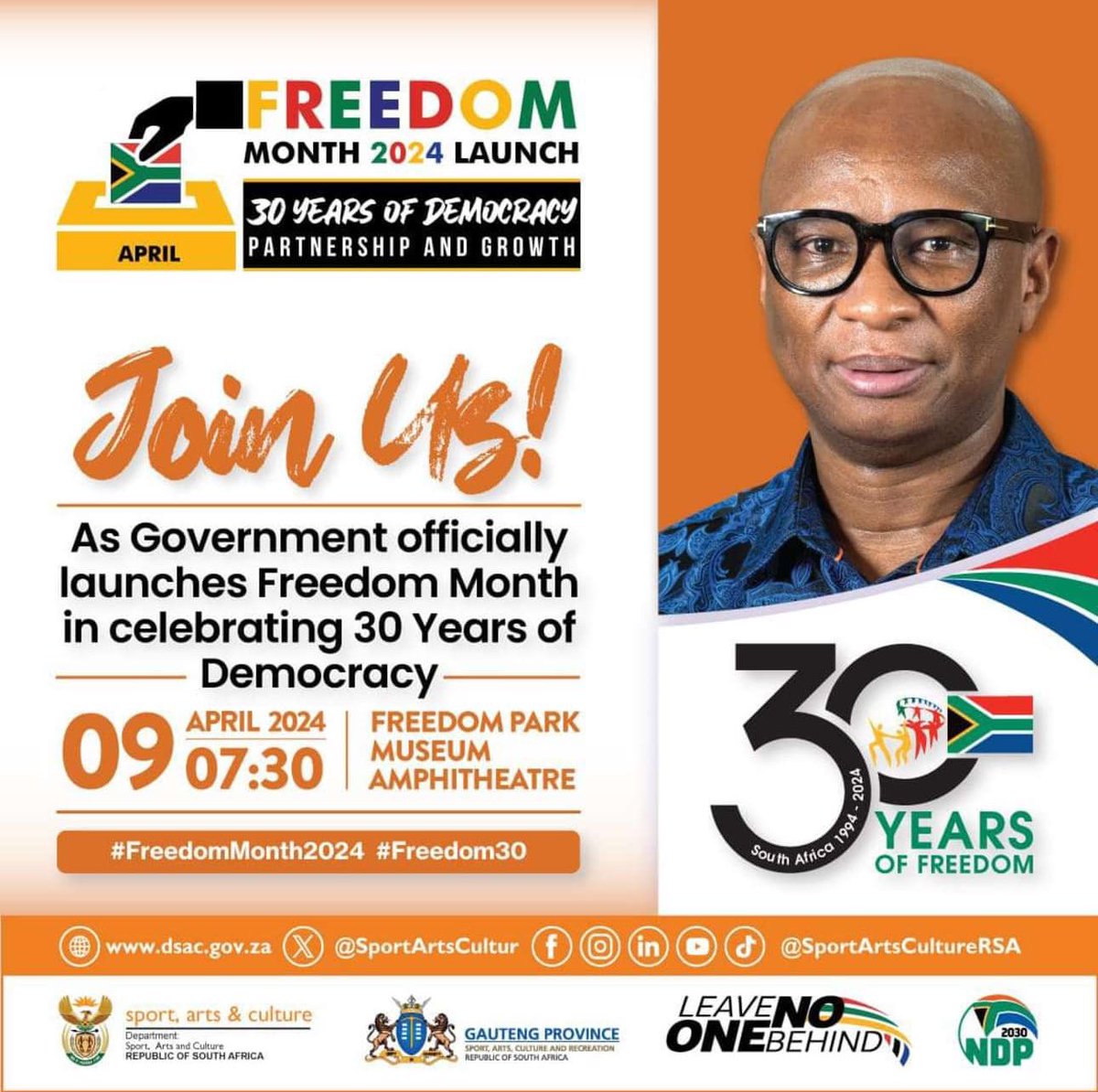 ON AIR: SA government official launches Freedom Month in Celebration of 30 Years of Democracy #30YearsOfDemocracy #FreedomMonth2024