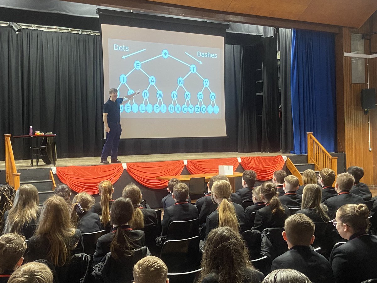 Had the pleasure of @ColinTheMathmo in school to speak to our able mathematicians . Needless to say students were completely spellbound #maths #mathstalk