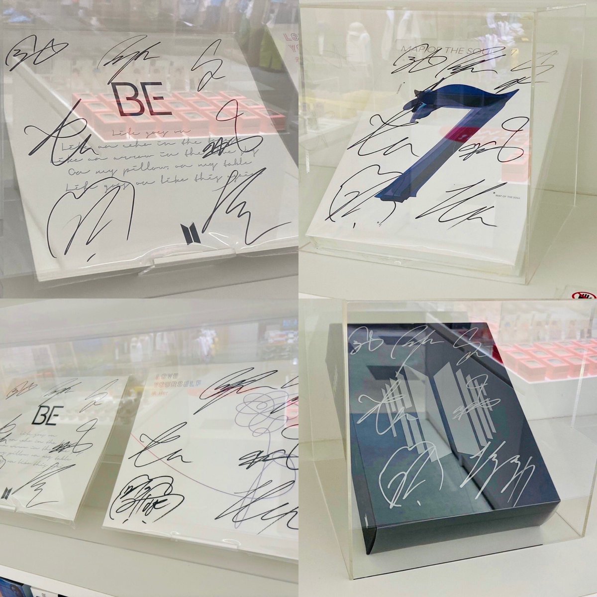 JR_HAKATA_CITY's tweet photo. 【AMU 7F/コスモスストア BTS ライセンスドプロダクツ】
BTS オフィシャルライセンスストア 7階にて営業中です。
BTS オフィシャル商品や、メンバー直筆サインの期間限定展示、
さらには、メッセージカード企画などもご用意しております。
●COSMOS STORE 公式X
@cosmos_store_
#BTS
#cosmos_store https://t.co/pIvWnXppvS