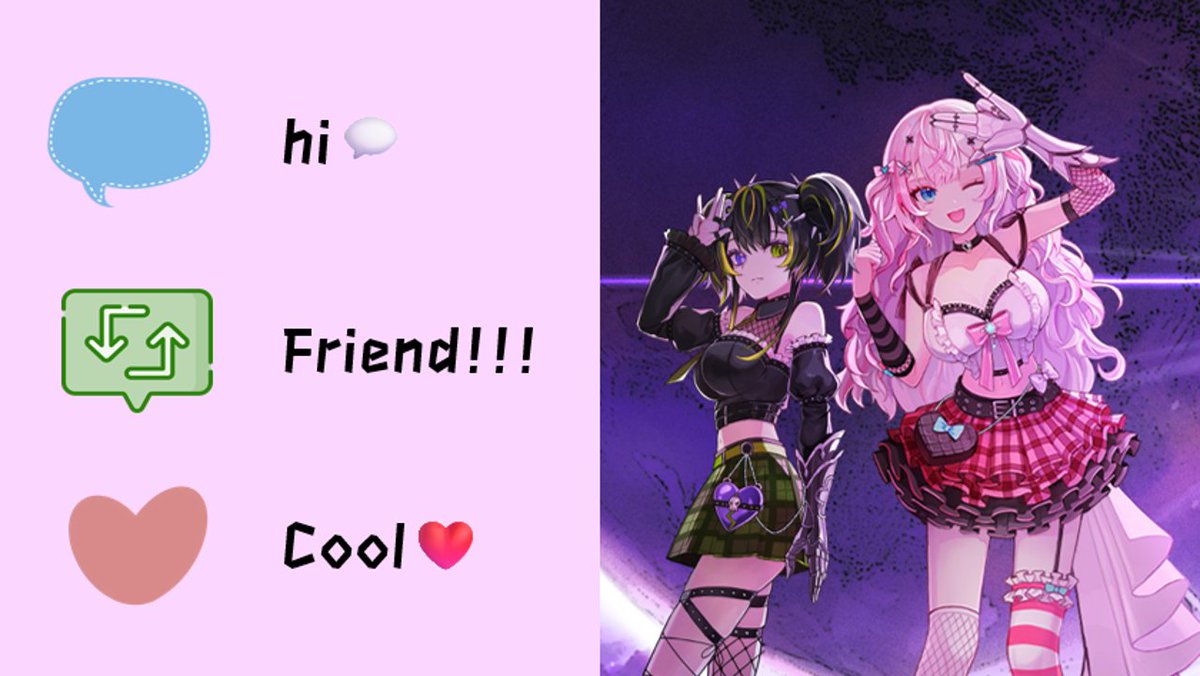 Hey there! We are EclipPunk a Duo Vtuber and we want to make friends! Please say hi and let's be friends 💕 #Vtuber #ENVtuber #VtuberUprising #VtuberSupportChain #VTuberDebut