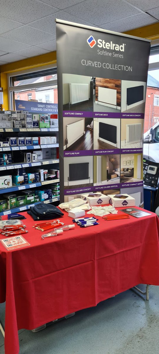 This morning sees us at @CityPlumbingUK Mexborough. Come down for some freebies and food and to find out more about our Softline range!

@Stelrad 

#softline #stelrad #heating #plumbing