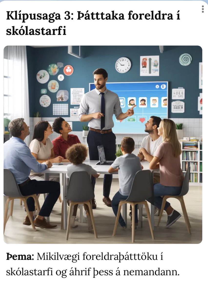 Nemendur í Kennaradeild HA með kynningar og verkefni fyrir samnemendur. Fengu gervigreind til að búa til klípusögur og mynd í tengslum við efnið @menntaspjall @kenno_ha