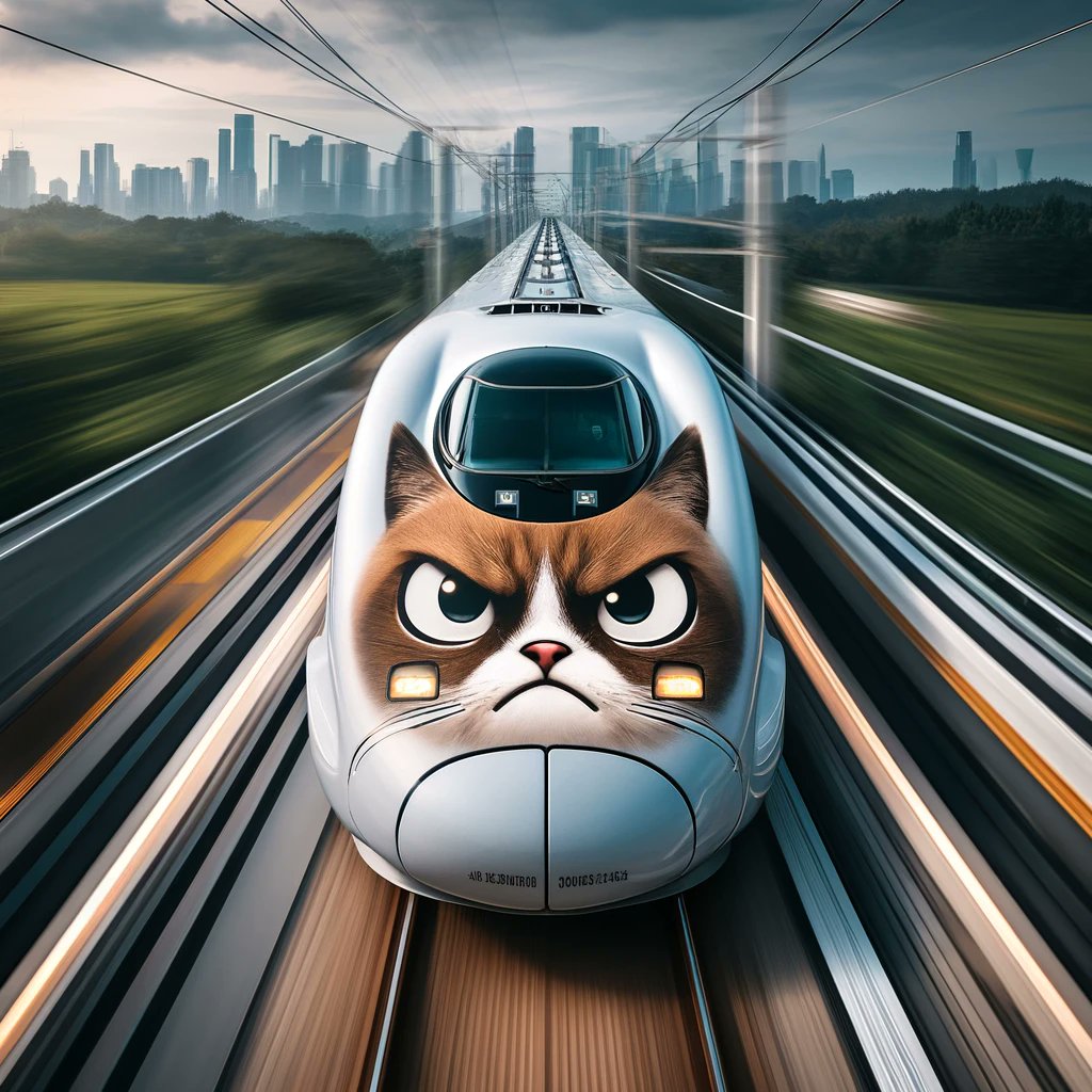 Fasten your seatbelts for the $BUNA Express! 🚅💨 Just like our high-speed train with a grumpy cat face, $BUNA is changing the game with fierce determination and Trains wait for no one. Get on board with $BUNA for a journey where meme meets innovation. #BunaCoinGame 🚀🐱