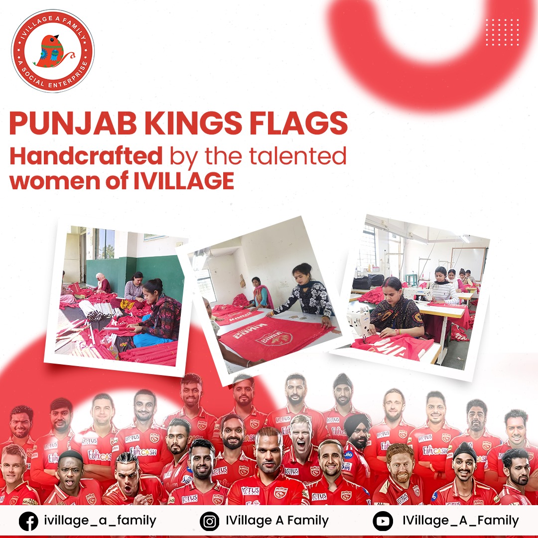 We are thrilled to introduce our latest creation - the exquisite Punjab Kings Flags, meticulously handcrafted by the talented women of IVillage! 

#PKBS #empowerment #women #IVillageAFamily #IVillageforDoctors #IVillageBags #EmpatheticHealth