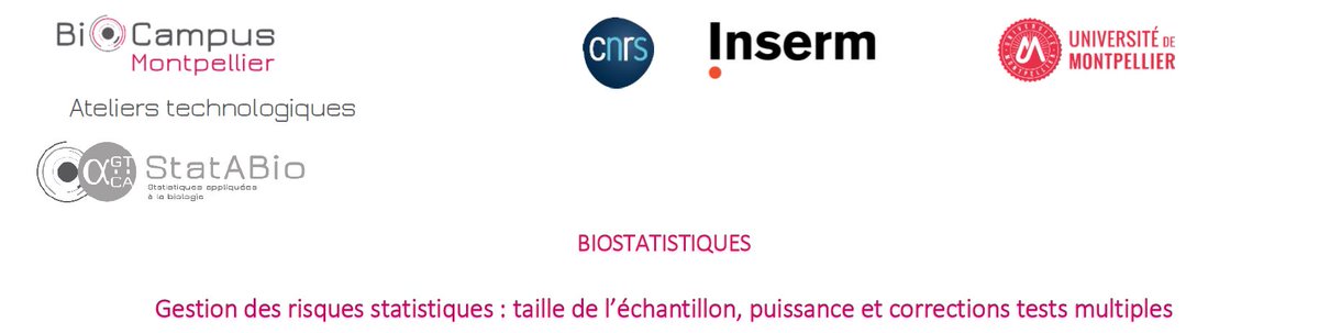 La plateforme <a href="/StatABio/">StatABio@BiocampusMontpellier</a> de BCM propose un atelier technologique.
Inscription: biocampus.cnrs.fr/index.php/fr/a…