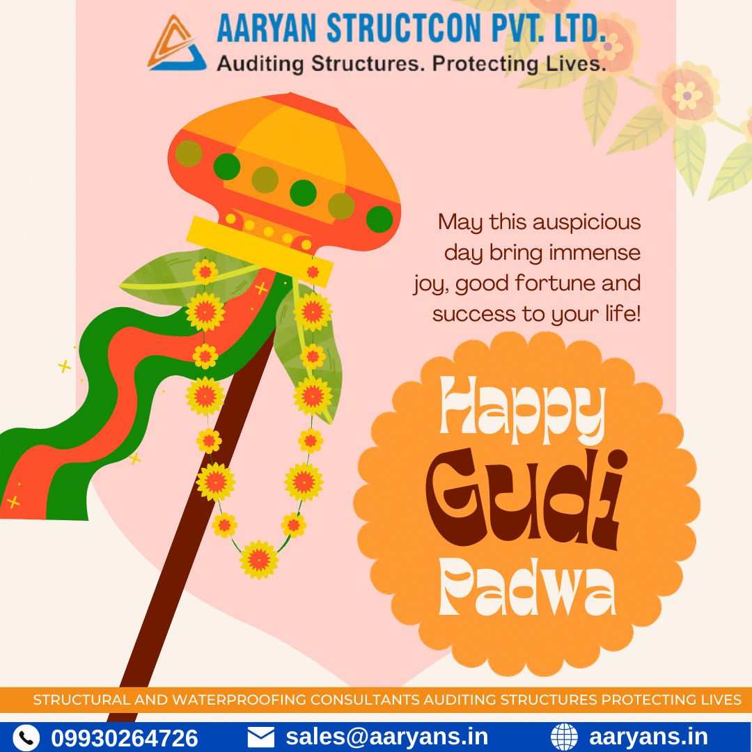AStructcon's tweet image. "On the auspicious occasion of Gudi Padwa, may your business soar to new heights of prosperity and bring you abundance of joy and success. Happy Gudi Padwa!"
#gudipadwa #2024 #structuralexperts #structuraltesting #structuralproblems #professionalservice