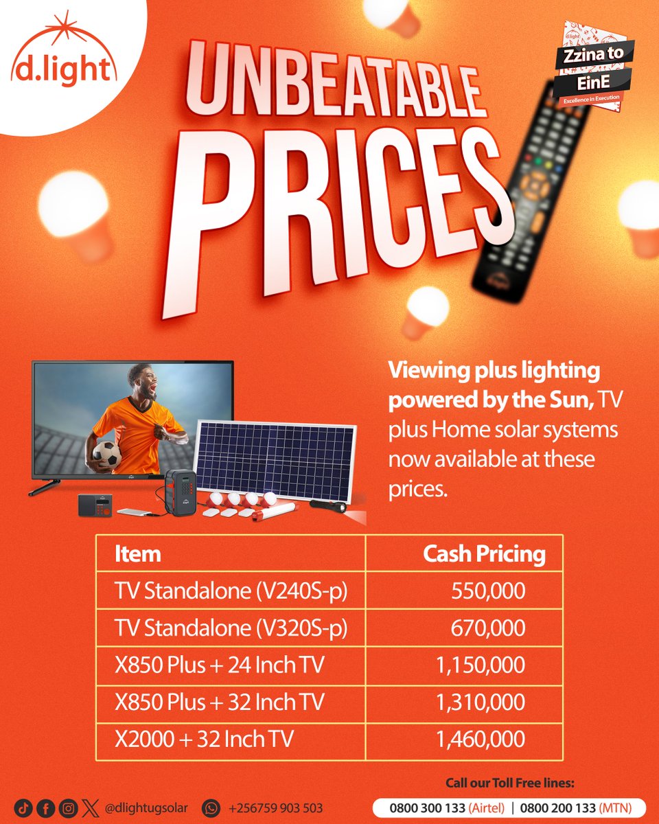 dlight_ug's tweet image. Updated Prices, Same Great Quality
Exciting news, We&apos;ve adjusted our prices while maintaining the top-notch quality you love.
Check out these new prices and shop now courtesy of #dlightUg #Zzina #excellenceinexecutioN