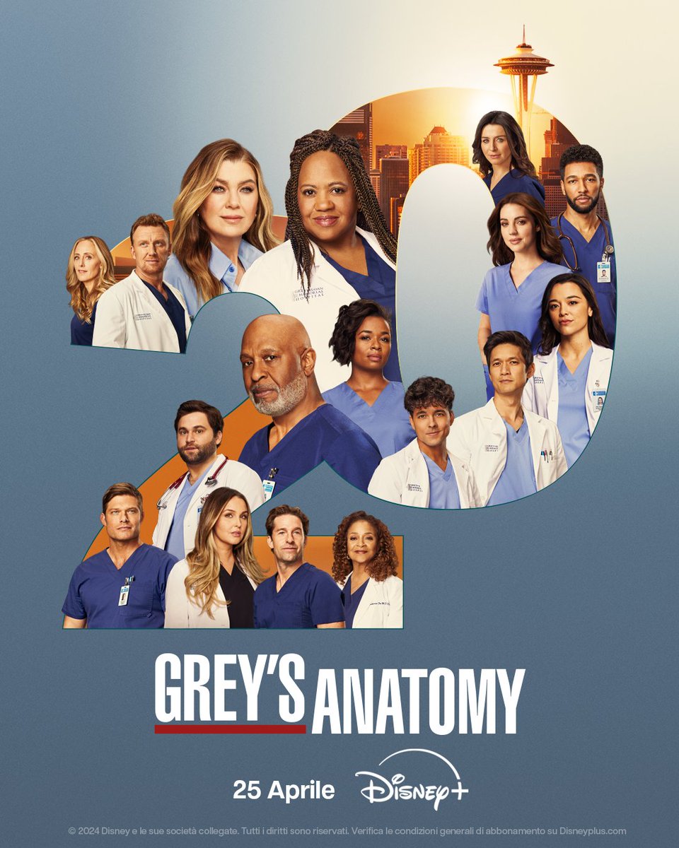 'Quando arriva la stagione 20 di Grey's Anatomy?' Ecco la risposta che aspettavate. 🚑 👩‍⚕️ La stagione 20 di #GreysAnatomy sarà disponibile dal 25 Aprile in esclusiva su #DisneyPlus.