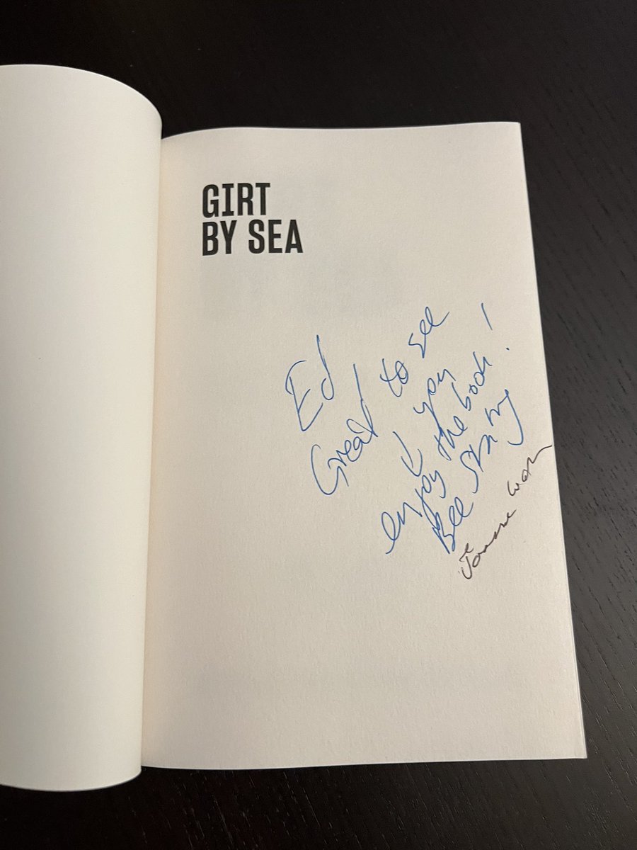 Had the book signed today **not for sale** 😁 Congrats again for the new book ‘Girt by Sea’ @becstrating @JoanneEWallis Crucial contribution to Australia’s #MarSec
