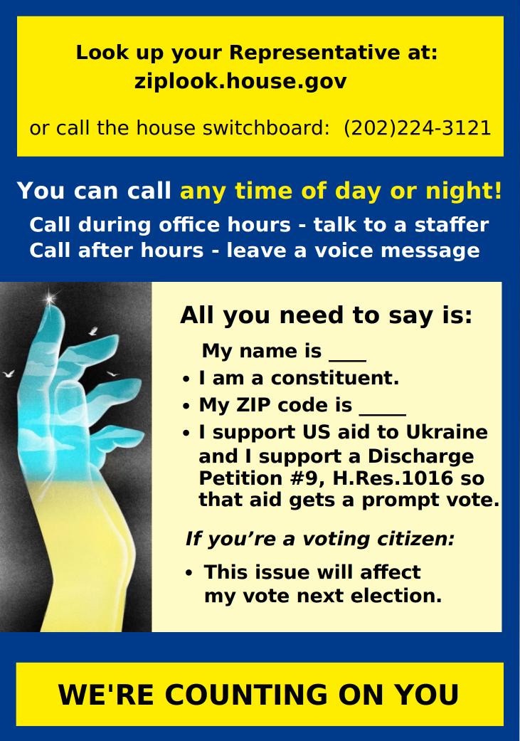 yarkot's tweet photo. @razomforukraine @SpeakerJohnson @steven_pifer We have 191 signatures for #DischargePetition9;
only 27 still needed.

Then Senate bill (passed 70-29 in Feb.) can get a Vote &amp; go to @POTUS

Status:
https://t.co/BRBSCNBjuH

Get this done now - protect Ukrainian civilian lives.

#DefendDemocracyAidUkraine 
#AidUkraineFightPutin https://t.co/8QzXpDyt77