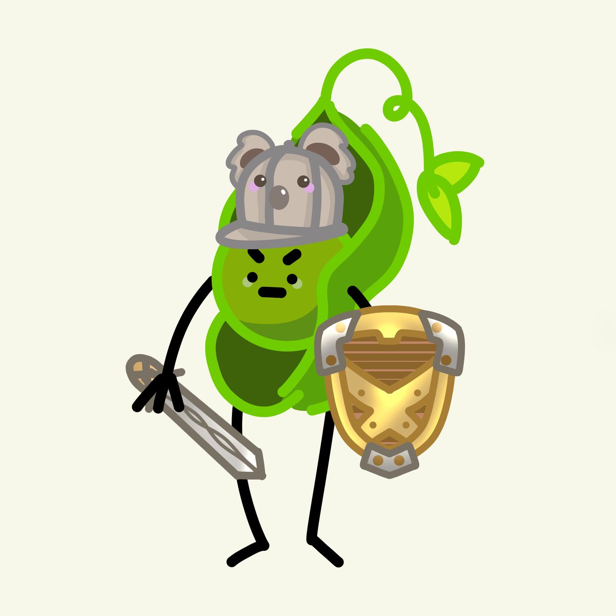 Today, we remember the heroes on the Day of Valor.⚔

Grumpea as a warrior! 

#NFTPH #opensea #NFT