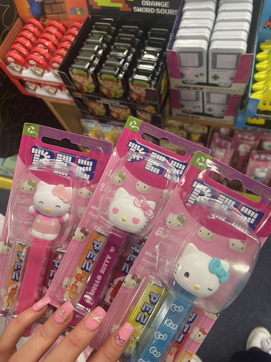 New hello kitty pez are here 😍🩷🐱 #hmvshop #hmvcrawley #hellokitty