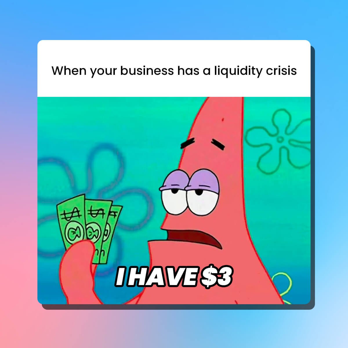 I am prepared for any crisis.
#businessmemes #accurateaf #financememes #relatable #work