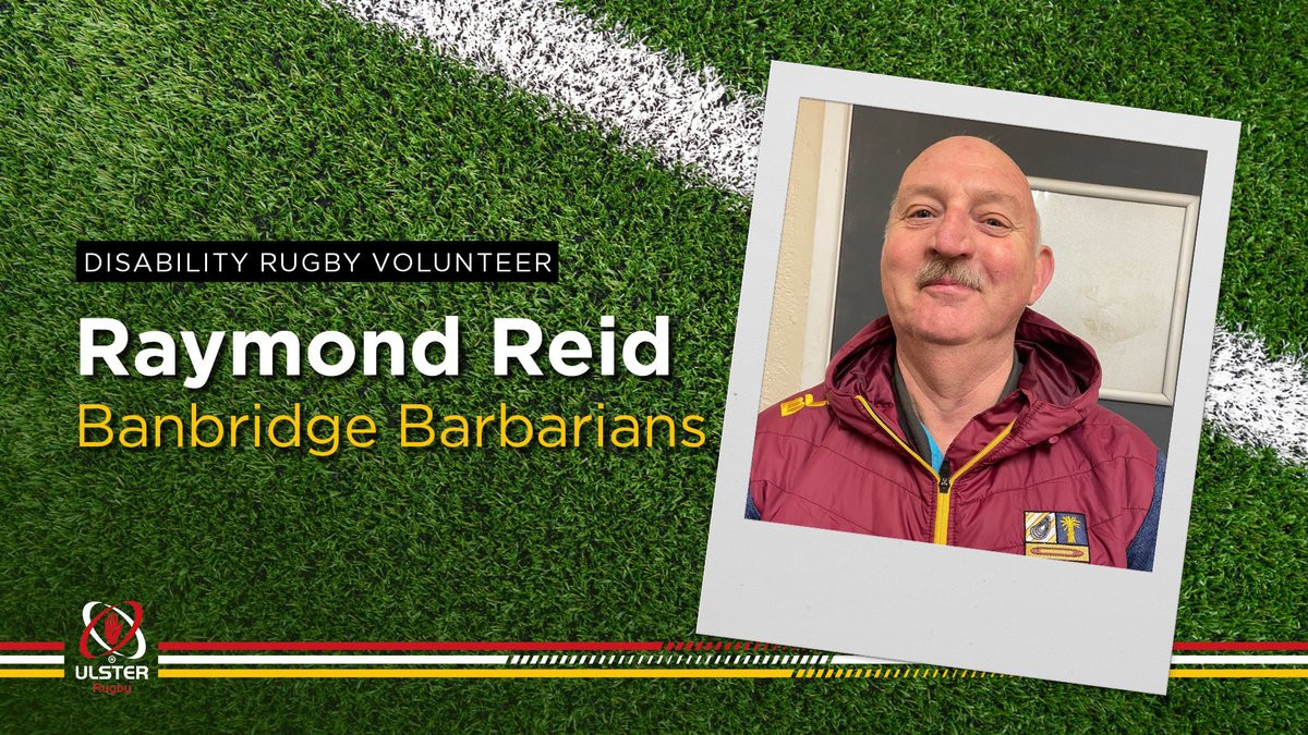 Raymond has been working with his rugby club, @banbridgerugby for over 20 years, and has been volunteering with disability rugby since 2019 🙌 Read here 👉 ulster.rugby/content/disabi…