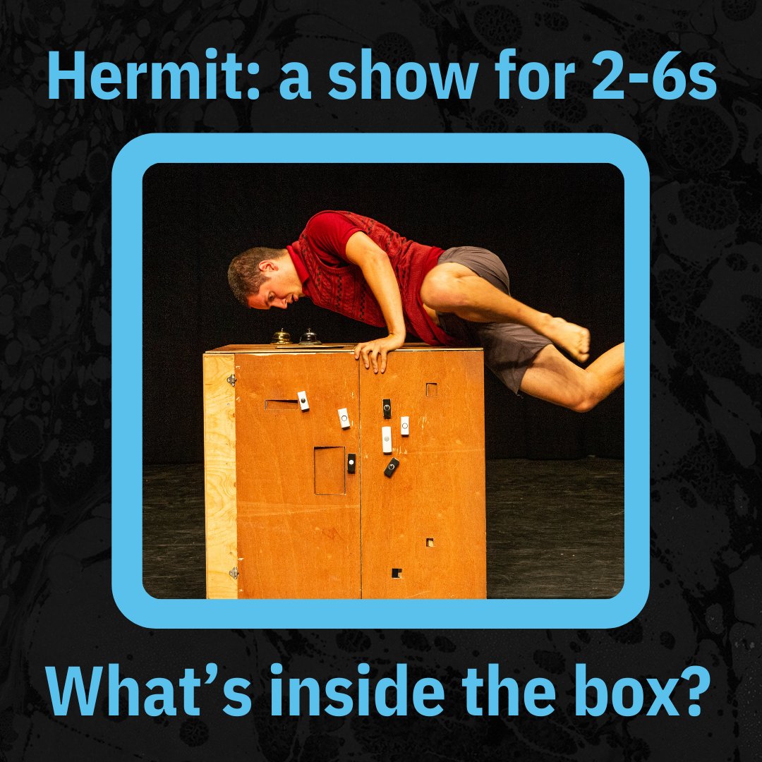 Join us on Wednesday 10 April at 2pm for our wonderful children’s show, Hermit. Come and enjoy a gentle, joyful, laughter-filled live experience together here in The Corn Hall as we meet Hermit and find out what happens when he hears his doorbell ring… thecornhall.co.uk/shows/hermit/