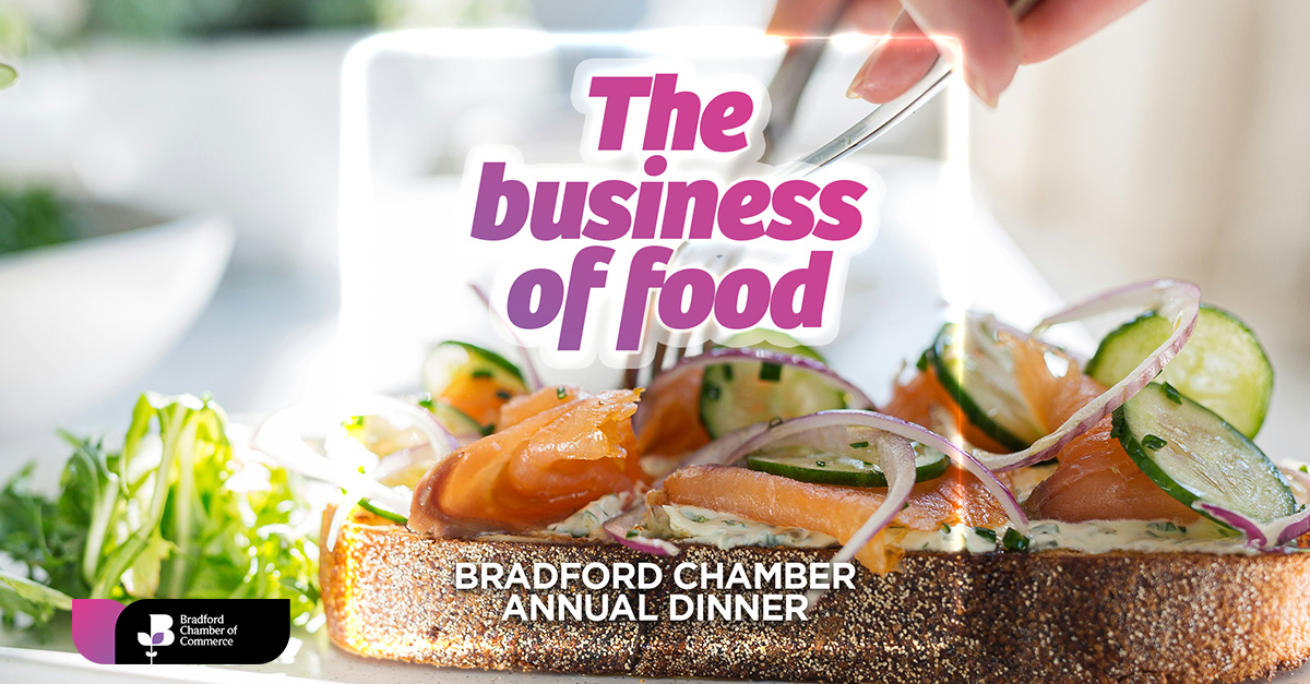 Bradford Chamber Annual Dinner: The Business of Food 🥘🧑‍🍳🍲 🗓️ Tuesday 30 April 2024 ⏰ 18:00-23:00 GMT 📌 @CedarCourtHotel Bradford Book your ticket for this #event here: eventbrite.co.uk/e/bradford-cha…