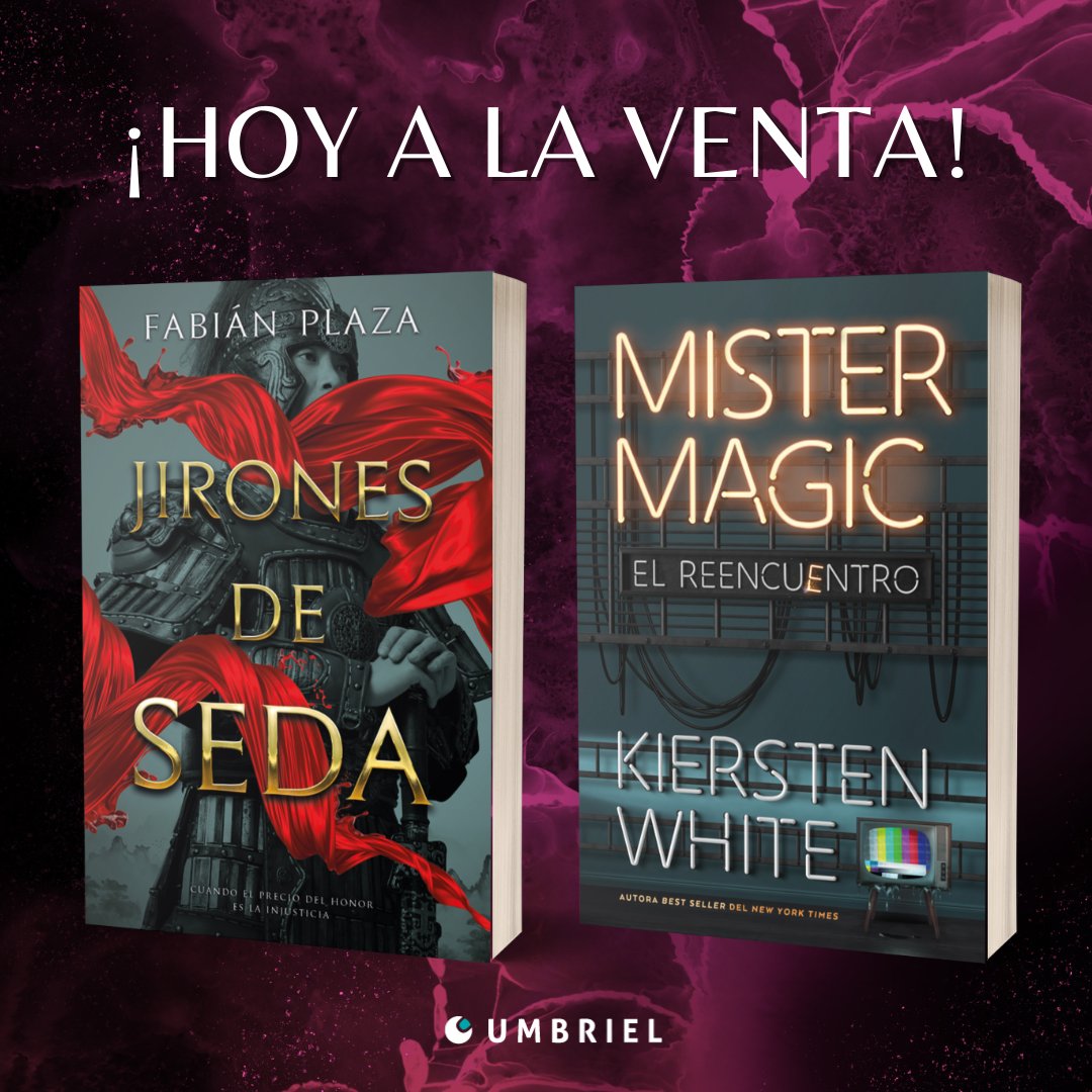 📚¡Día de publicación!📚 Los siguientes libros ya están disponibles en librerías y tiendas digitales: ⚔️#JironesDeSeda de @fabianplaza 📺#MisterMagic #ElReencuentro de @kierstenwhite (con traducción de @AliBo94) ¿Cuál vais a leer primero?