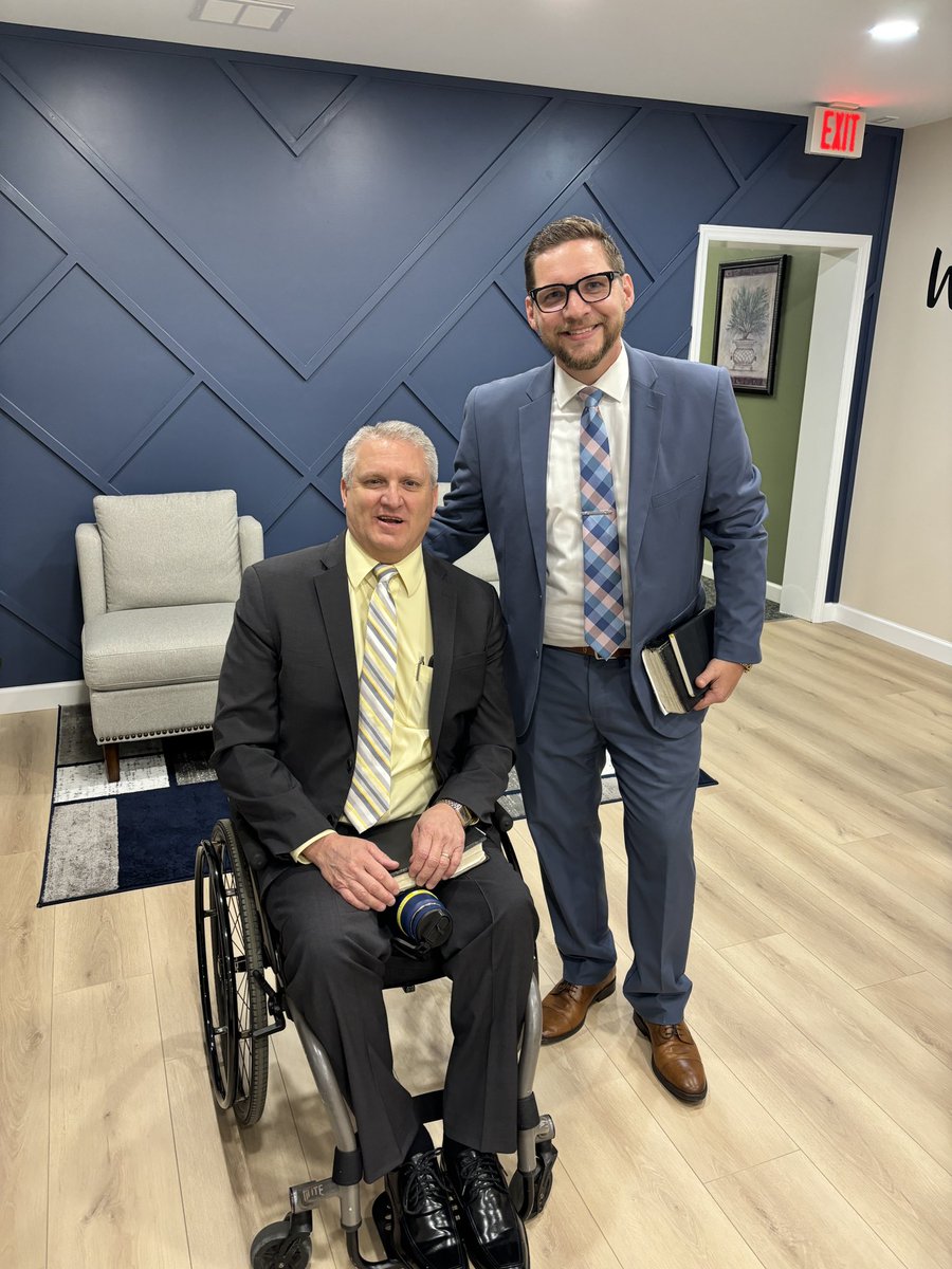 I am thankful for faithful friends in the ministry. Both of these men are powerhouses of faithfulness and I am immensely encouraged by them. 

Bro Taylor preached a powerful message and God’s hand was very evident in the service. 

Bro Sears pastor of Coastal Light Baptist Church