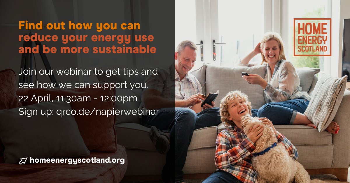 📢 Energy webinar for all @EdinburghNapier staff on Monday 22 April at 11.30am.! To celebrate Earth Day, we've partnered with @HomeEnergyScot to help you to reduce your carbon footprint and lower your energy bills. Full details 👉 bit.ly/EarthDayEnergy… #EveryActionCounts