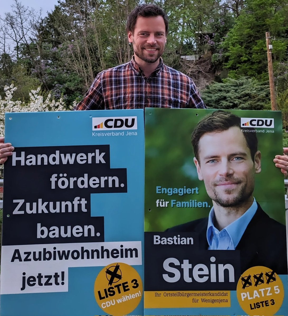 Plakate sind da. Ich bin bereit!

_____

#kommunalwahl #jena #wenigenjena #cdu