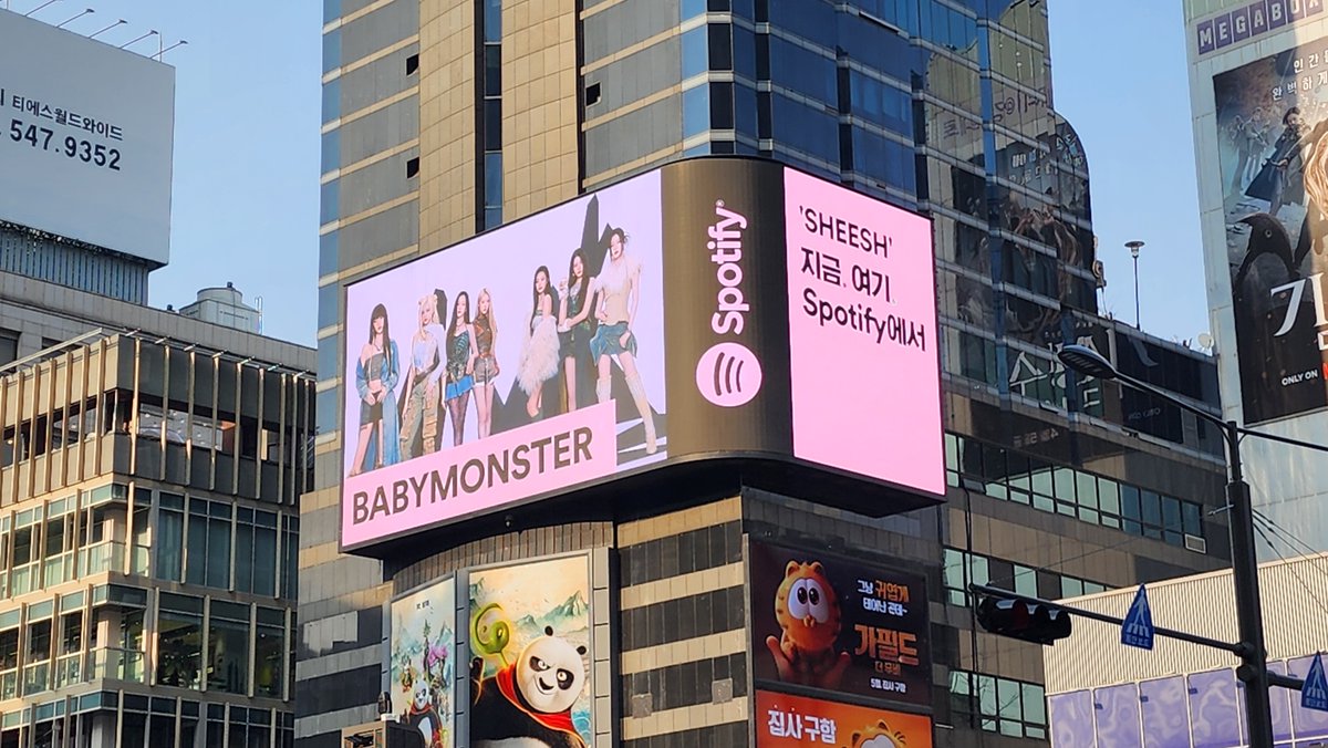Thank you @spotifykr for the support! 💚 Check out #BABYMONSTER's #SHEESH on @Spotify now! 🎵open.spotify.com/track/1njlnn8Z… #베이비몬스터 #1stMINIALBUM #BABYMONS7ER #SHEESH #YG