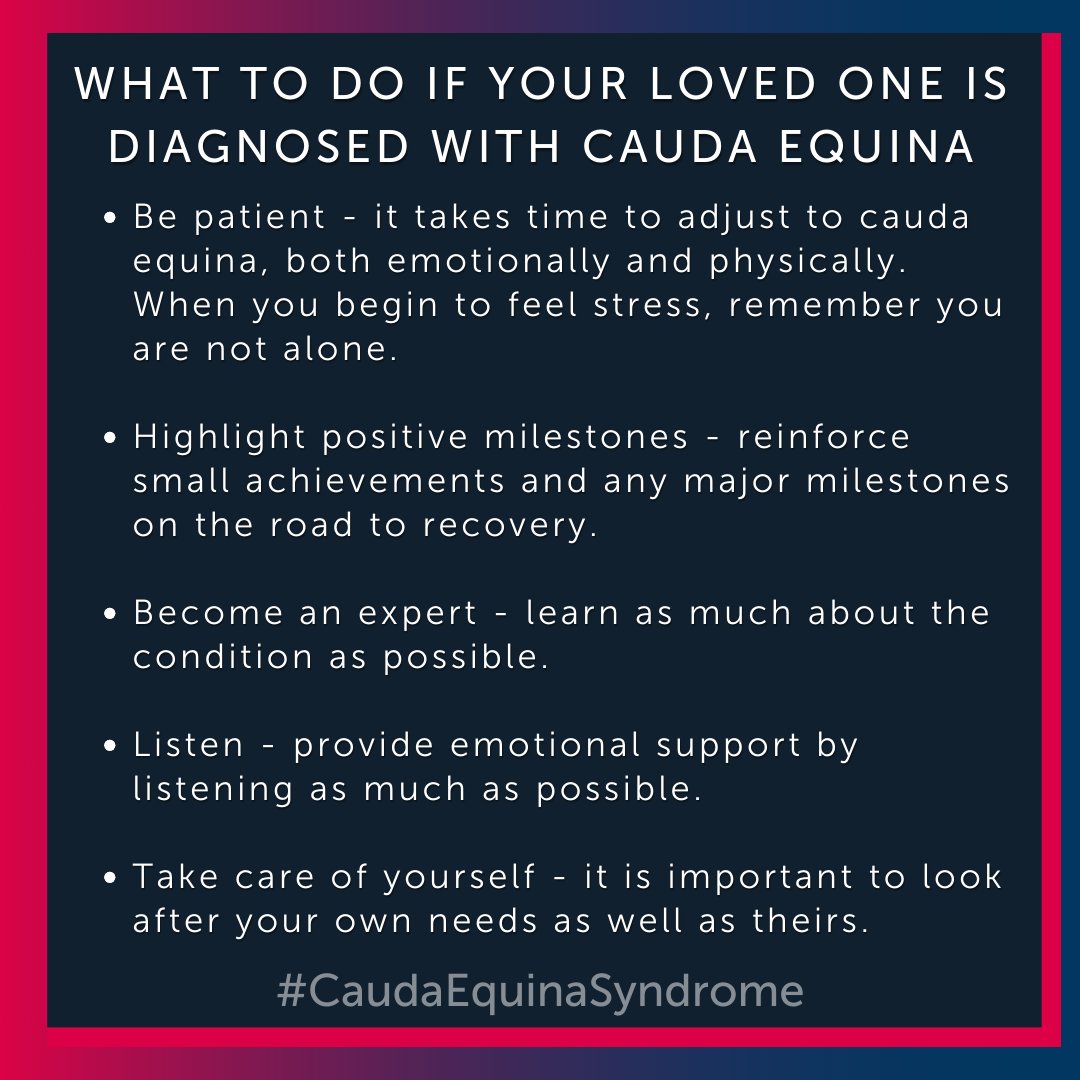 A diagnosis of #CaudaEquinaSyndrome can be devastating. If someone in your family develops this condition, would you know what to do? Take a look at our guide for advice on how to help a loved one who has been diagnosed with this disabling condition. jmw.co.uk/services-for-y…