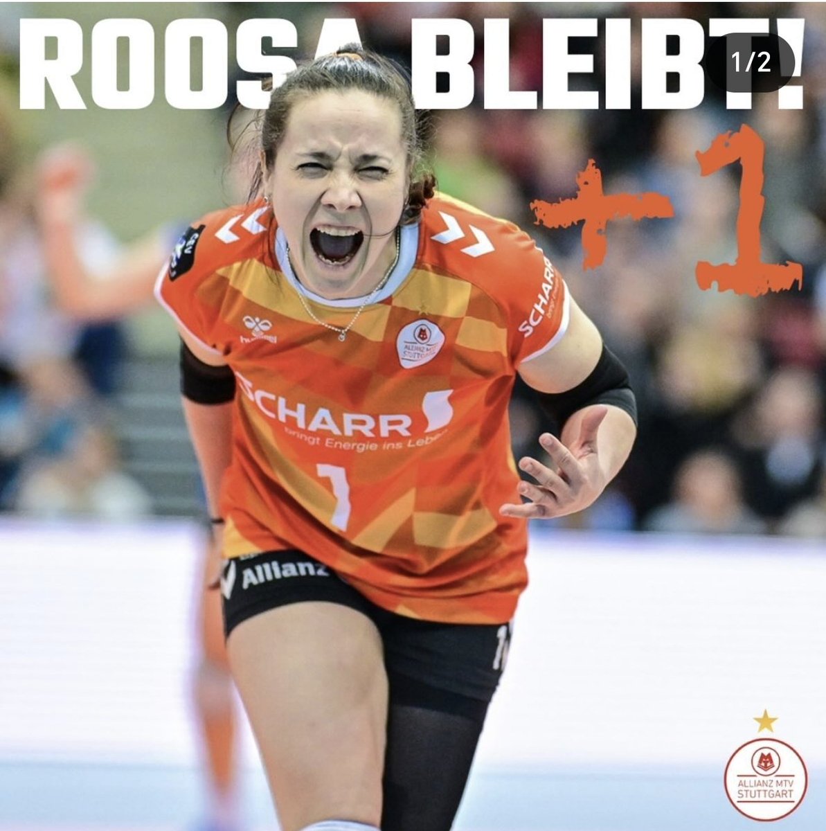 . @roosakoskelo jatkopimus jo seitsemännelle kaudelle Stuttgartin kanssa.

#lentopallo