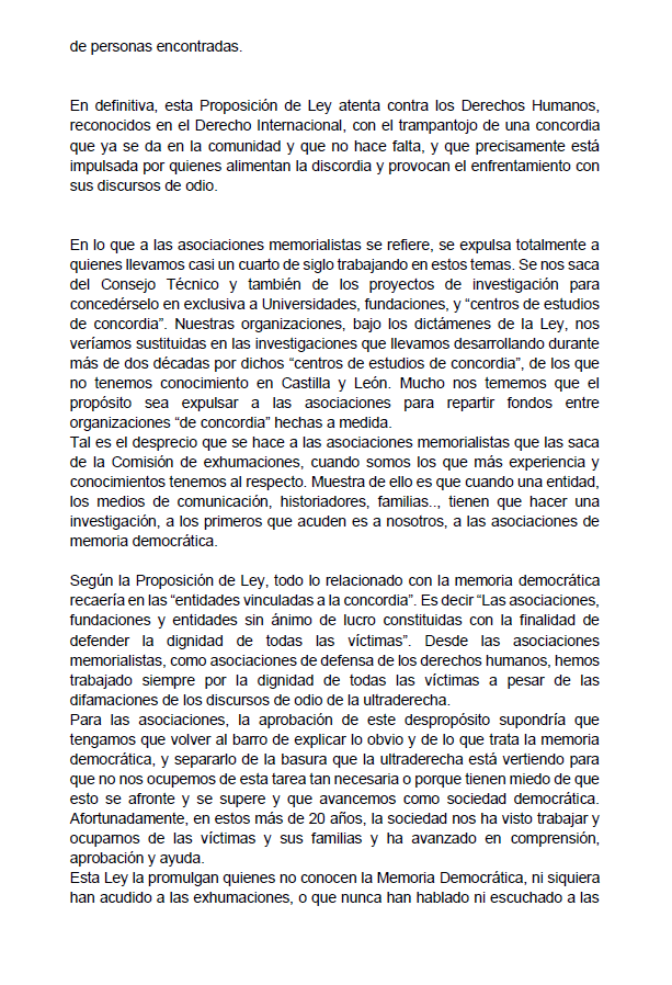 FMemoriaSegovia's tweet photo. Las Asociaciones memorialistas de Castilla y León abajo firmantes, ante la amenaza de aprobación de la mal llamada "Ley de Concordia" comunicamos: https://t.co/vP3Zmc977Z