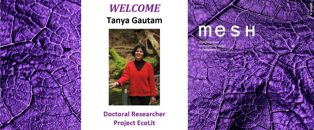 MESH is delighted to welcome Tanya Gautam &amp; the EcoLit project funded by the @BMBF_Bund. As a poet, educator and researcher, Tanya explores practices of eco-cultural education to develop ways of cultivating multispecies community futures.