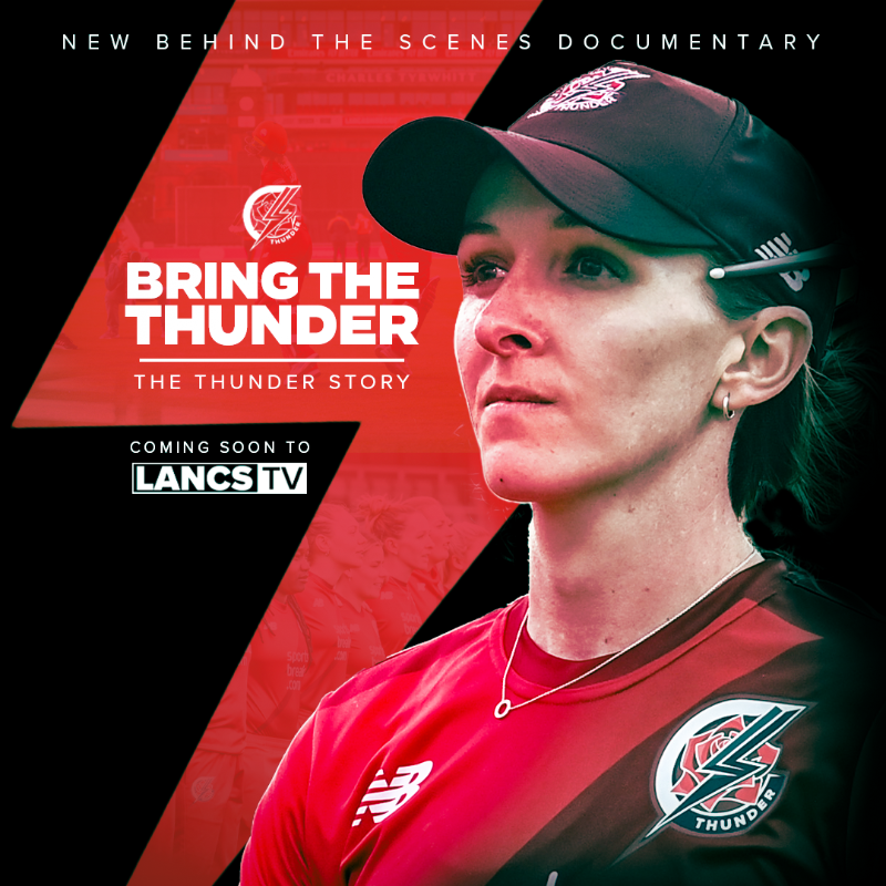lancscricket's tweet photo. LAUNCHING TODAY! 🍿👀

Our new #LancsTV original documentary '𝘽𝙧𝙞𝙣𝙜 𝙏𝙝𝙚 𝙏𝙝𝙪𝙣𝙙𝙚𝙧' is set for release this afternoon at 3:30pm.

For early exclusive access to the film, sign up to the Thunder Club now! 🎬⤵

💥 #BringTheThunder | @Thundercric