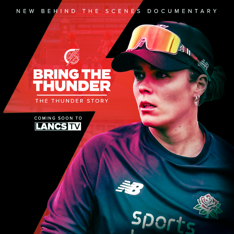lancscricket's tweet photo. LAUNCHING TODAY! 🍿👀

Our new #LancsTV original documentary '𝘽𝙧𝙞𝙣𝙜 𝙏𝙝𝙚 𝙏𝙝𝙪𝙣𝙙𝙚𝙧' is set for release this afternoon at 3:30pm.

For early exclusive access to the film, sign up to the Thunder Club now! 🎬⤵

💥 #BringTheThunder | @Thundercric