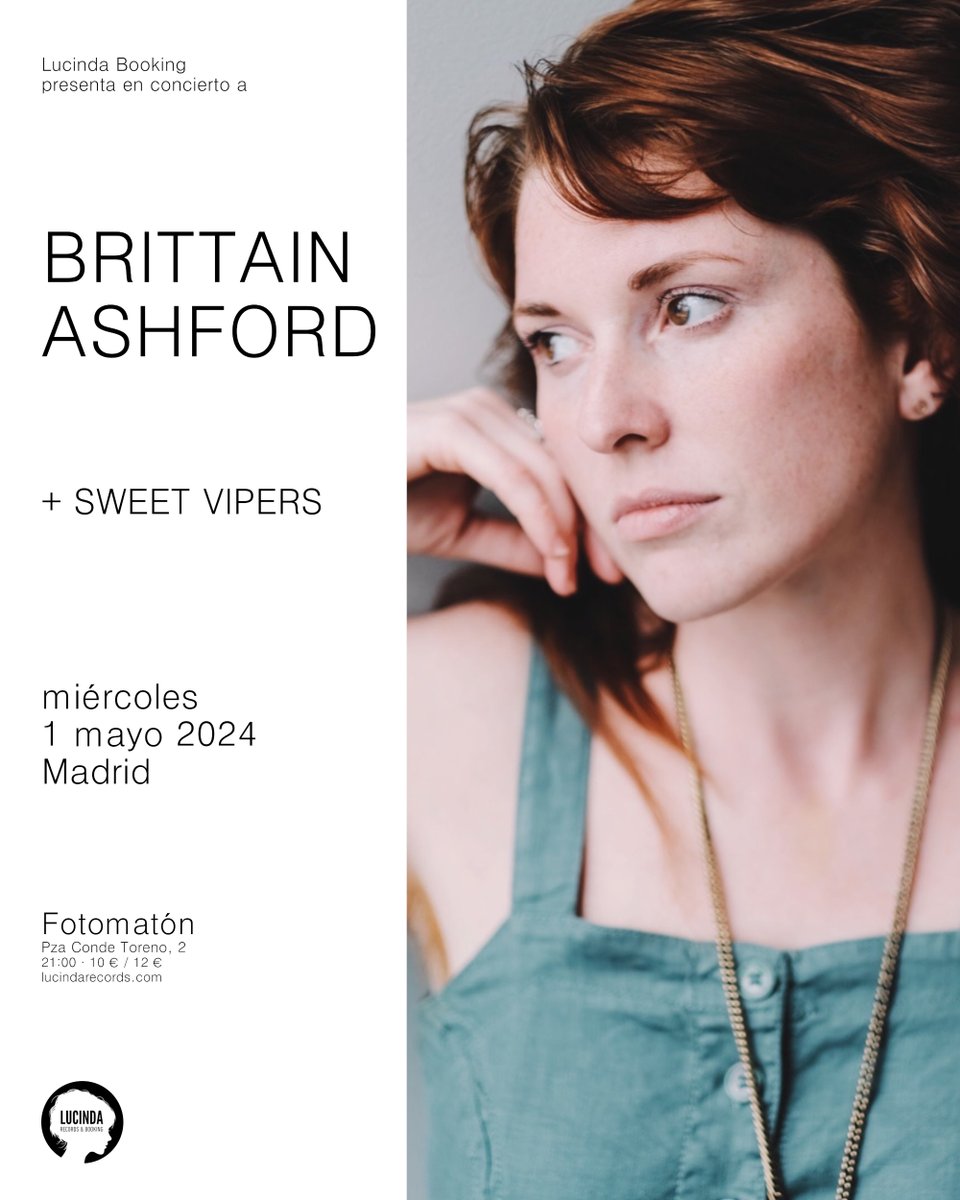 BRITTAIN ASHFORD en #Madrid 1 de mayo #concierto @FotomatonBar #popmusic #songwriter #folkmusic #brittainashford #brooklyn @brittainashford #liveshow #spaintour #LucindaRecords #Spain