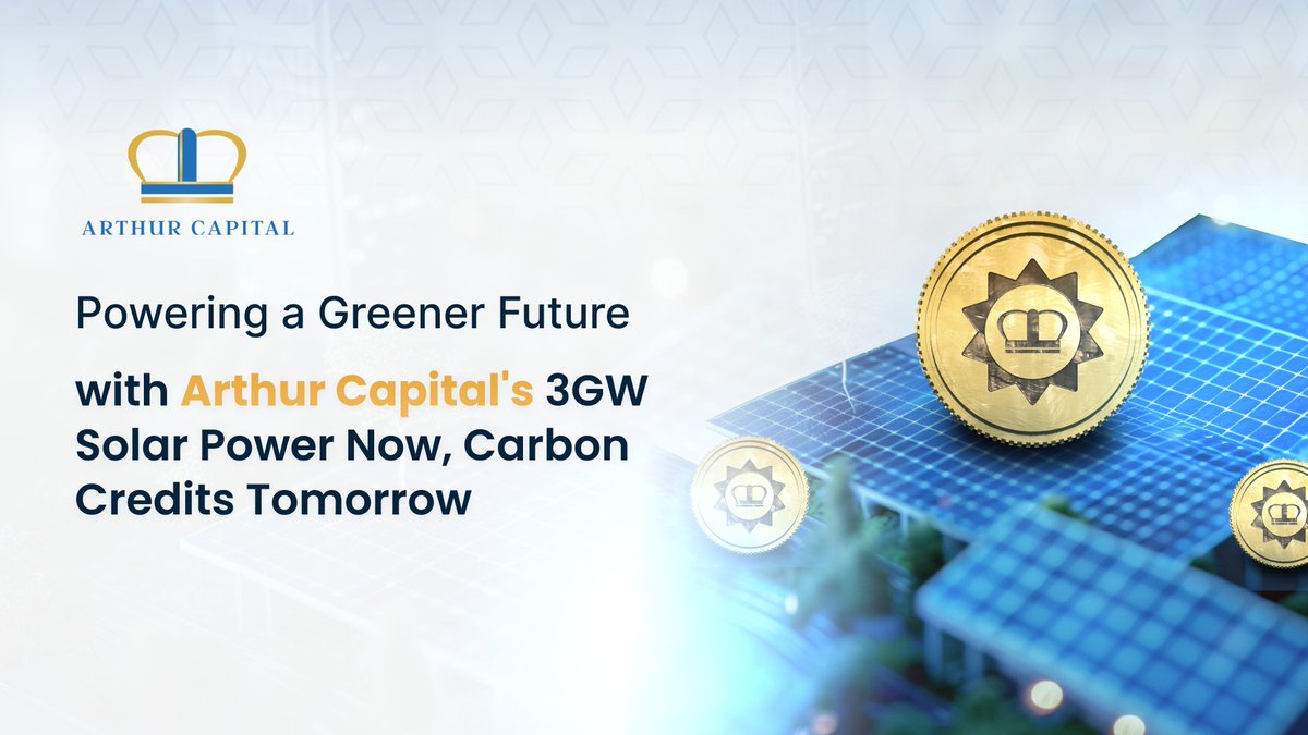 Join Arthur Capital's green revolution! 🌱

We manage 3GW of solar capacity, future carbon credits, and more. Be part of our sustainable journey! 
#GreenFuture #ArthurCapital #SustainableInvesting