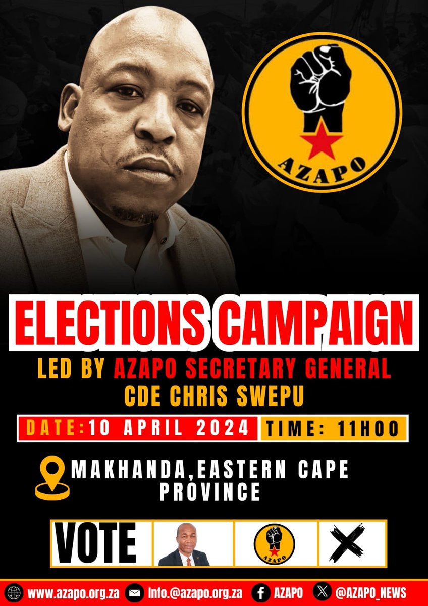 Our SG on the campaign trail in Makhanda <a href="/SABCNews/">SABC News</a> <a href="/eNCA/">eNCA</a> <a href="/UWFM88_106FM/">Umhlobo Wenene FM</a> <a href="/Newzroom405/">Newzroom Afrika</a>