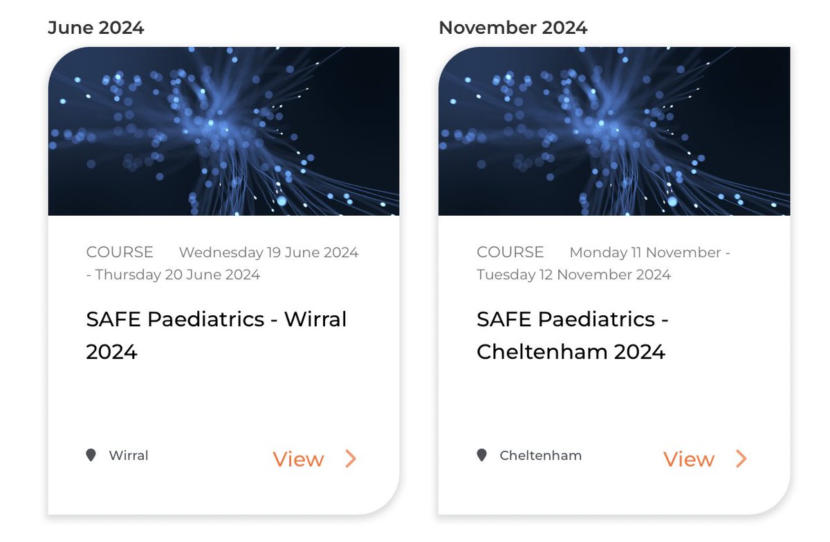 SAFE Paediatrics courses planned for June and November in the UK🇬🇧. Book via @Assoc_Anaes events