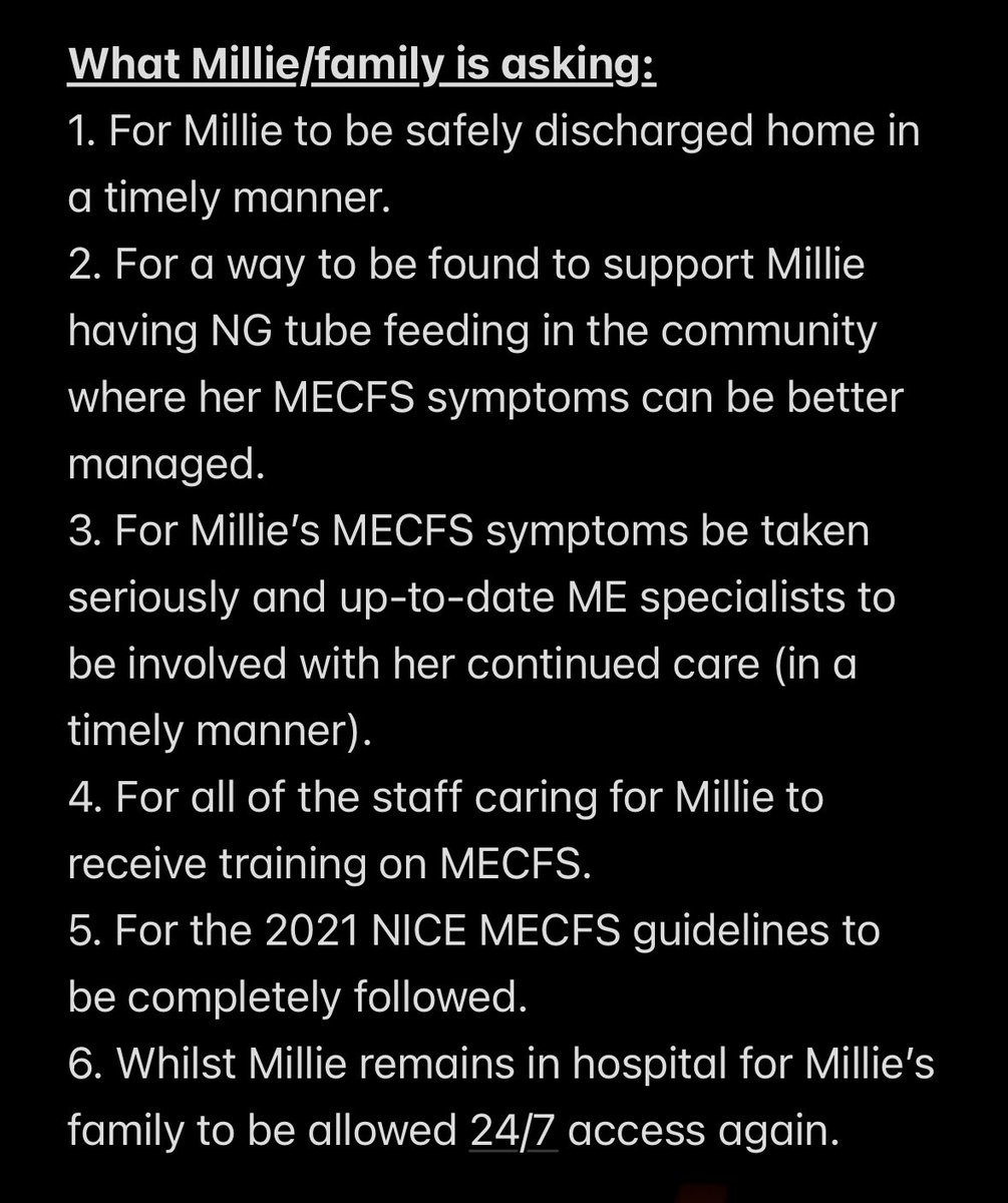 Update about Millie

Petition 
change.org/p/save-millie-…

Fundraiser 
justgiving.com/crowdfunding/b… 

#BringMillieHome #MilliesevereME #SevereME #pwME #saveMillie